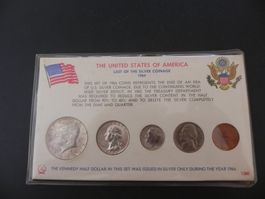 USA Last of the Silver Coinage 1964 - Silber