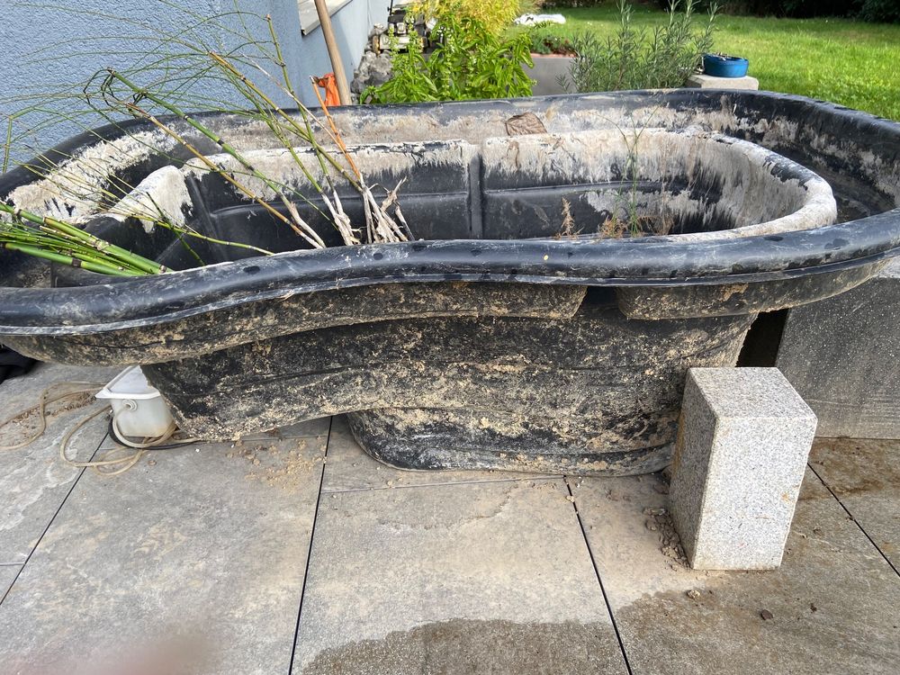 Gartenteich / Teichschale mit Pflanzen, Pumpe, Tiere Kaufen auf Ricardo