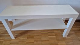 weisse Holzbank