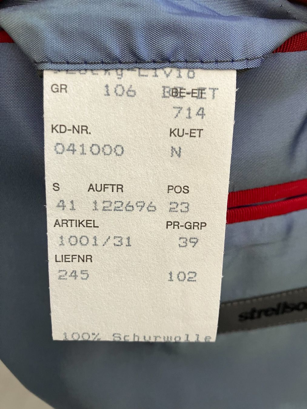 Completi: Anzug Strellson, Grösse 106 – Nuovo (secondo la descrizione) da Richterswil venduto da solalex 4