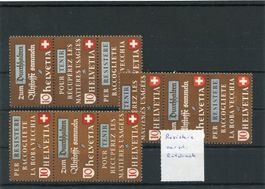 Z  36a - 36c postfrisch mit Abart