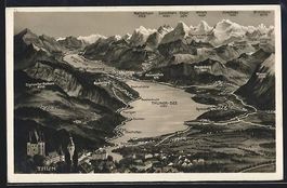 Thun, Ortschaften und Gebirge rings um d