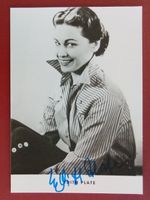 Edith Plate Autogramm signiert Fotopostkarte 10x15cm