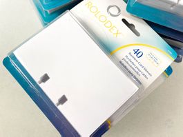 3x 40Stk. ROLODEX Business Card Sleeves Visitenkartenhüllen