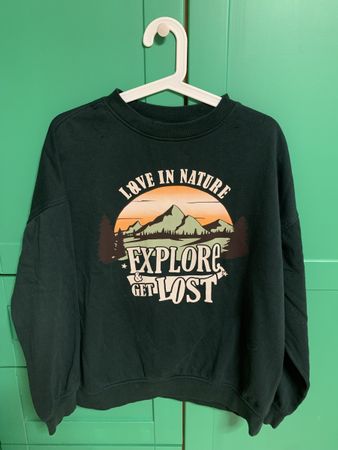 H&M Sweatshirt dunkelgrün Gr. XS ⛰️🌲
