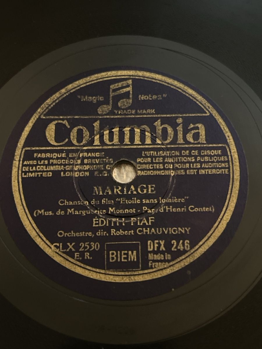 Schallplatten: 2 Schellackplatten Édith Piaf – Gebraucht aus Biel/Bienne von NitnelavV 2