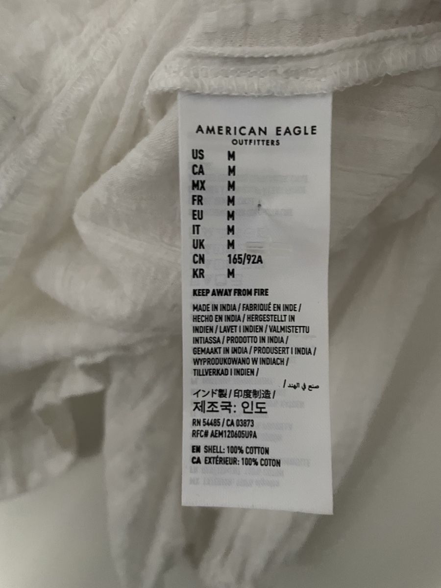 Blusen: Blouse American Eagle blanche  – Neu (gemäss Beschreibung) aus Villars-le-Grand von Scaoli 3