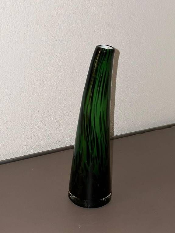 Vasen & Gefässe: Vintage Vase, grün getigert – Gebraucht aus Wettingen von fre_n6p7