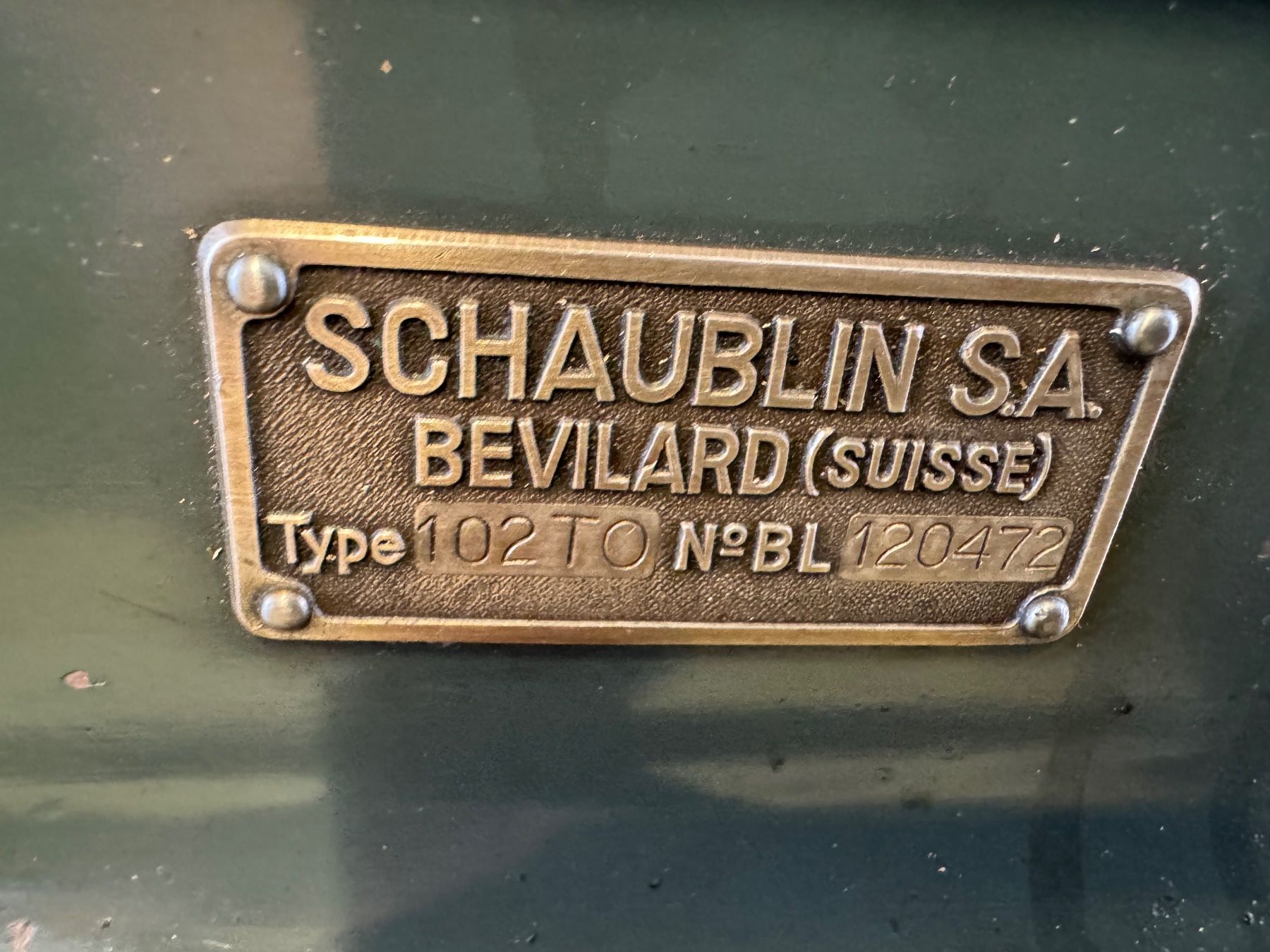 Schaublin Alle Maschinen: Schaublin 102 – Gebraucht aus Selzach von Pbidu 1
