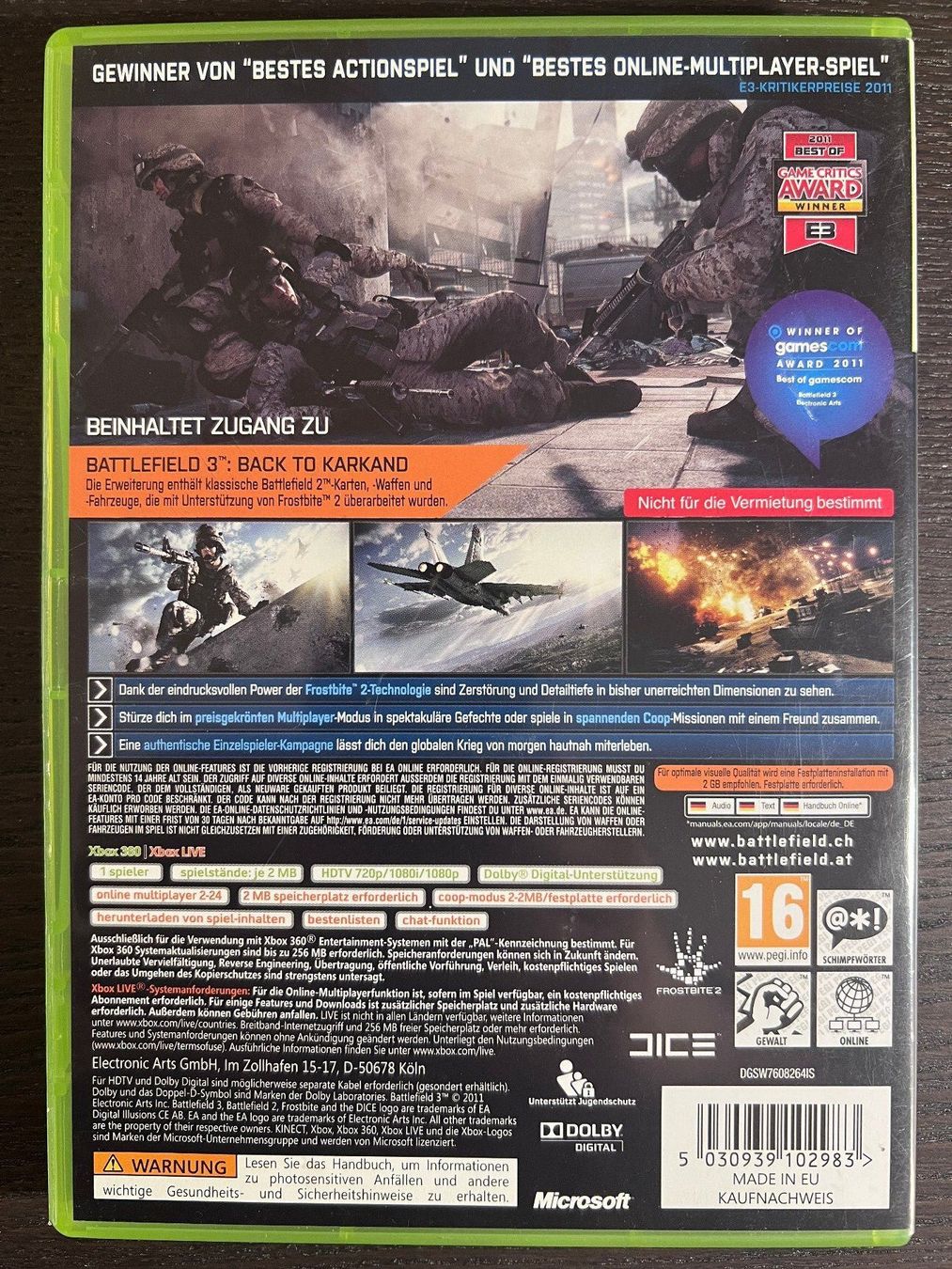 Microsoft Giochi: Battlefield 3 Limited Edition – Usato da Zürich venduto da GameFreunde 1