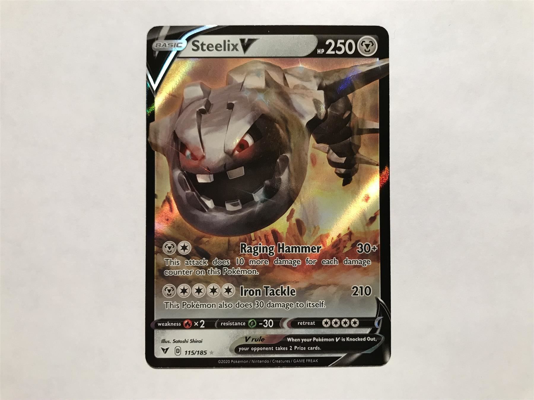Pokémon Carte collezionabili: Steelix V – Nuovo (secondo la descrizione) da Hagendorn venduto da Pokecollectorch 1