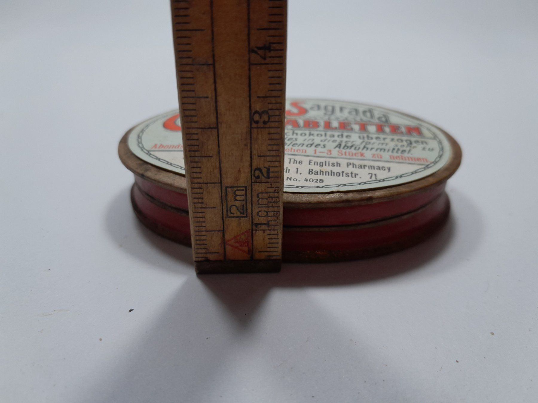 Barattoli: Vintage Kartonbox - Dose - Cascara Sagrada Tabletten – Usato da Männedorf venduto da Bel-view 6