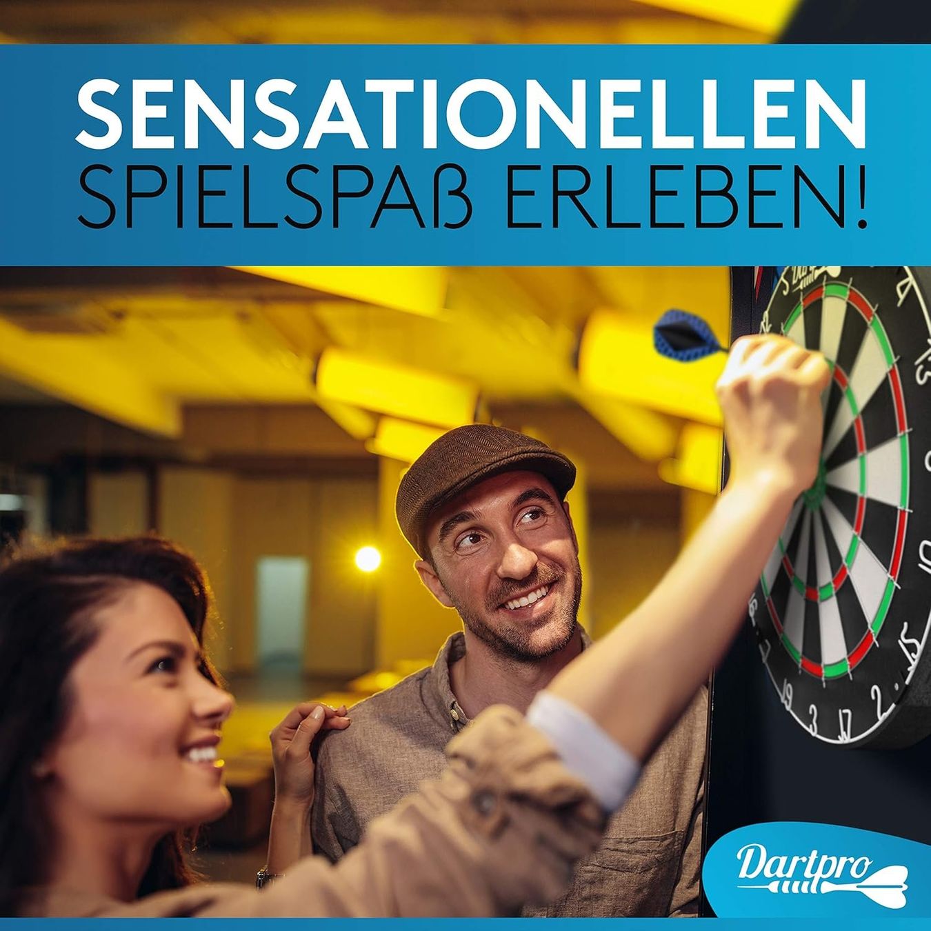 Tiro con l'arco: DartPro - DAS ORIGINAL - Dartscheibe mit Pfeilen – Nuovo e nell'imballaggio originale da Nuglar venduto da SaleRitter 6