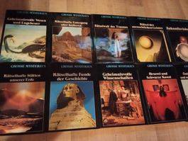 Buchreihe GROSSE MYSTERIEN, 16 Bücher, 1970/80er Jahre