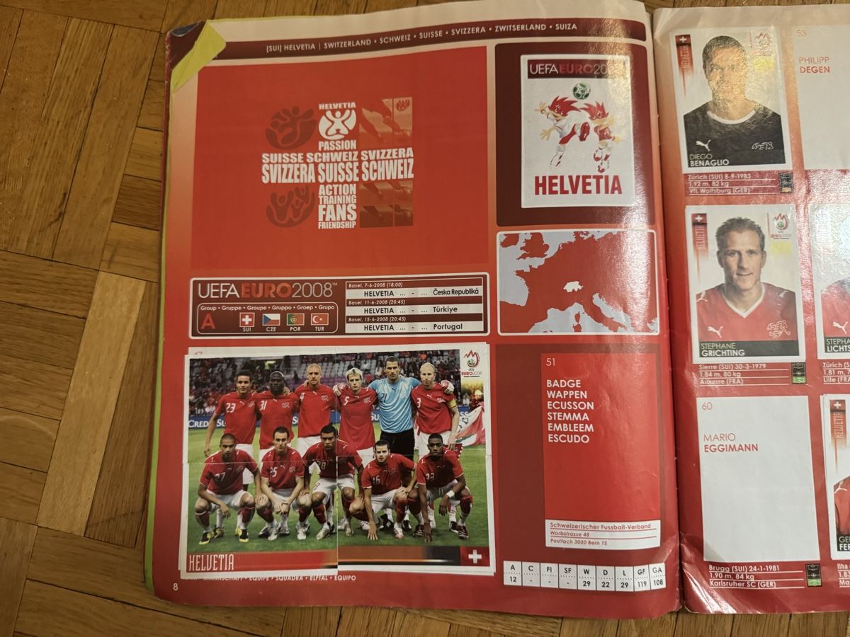 Panini Album: Album UEFA EURO 2008 Panini – Usato da Lausanne venduto da Dri_Shop 4