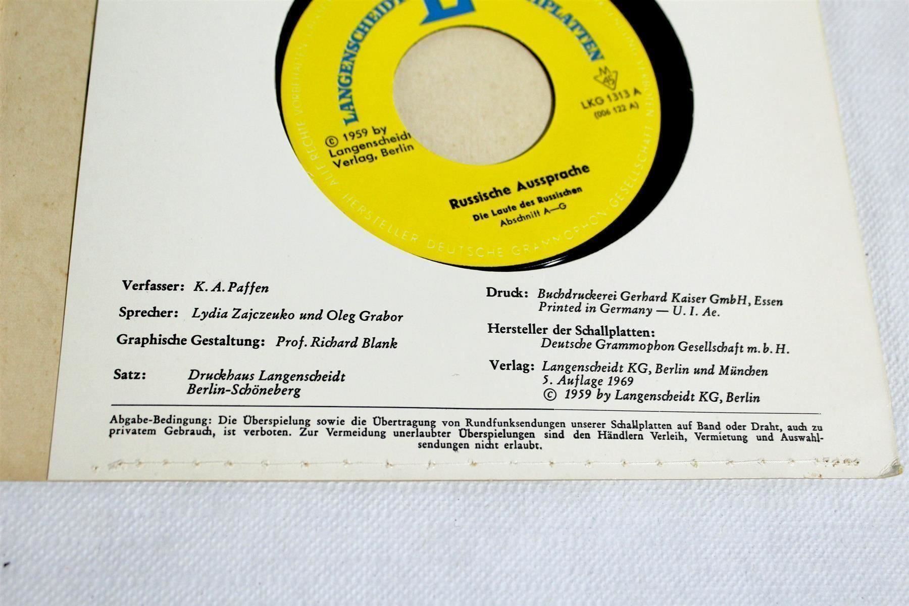 Libri: RUSSISCHE AUSSPRACHE: Die Laute Des... – Usato da Bern venduto da vinyl-heaven 3
