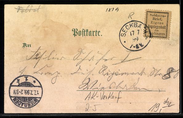 Ansichtskarten: Litho Ansichtskartengeschichte Adolf a.  – Gebraucht aus Berlin von bartko-reher 1
