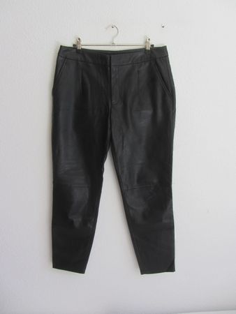 ZARA - Lederhose schwarz S
