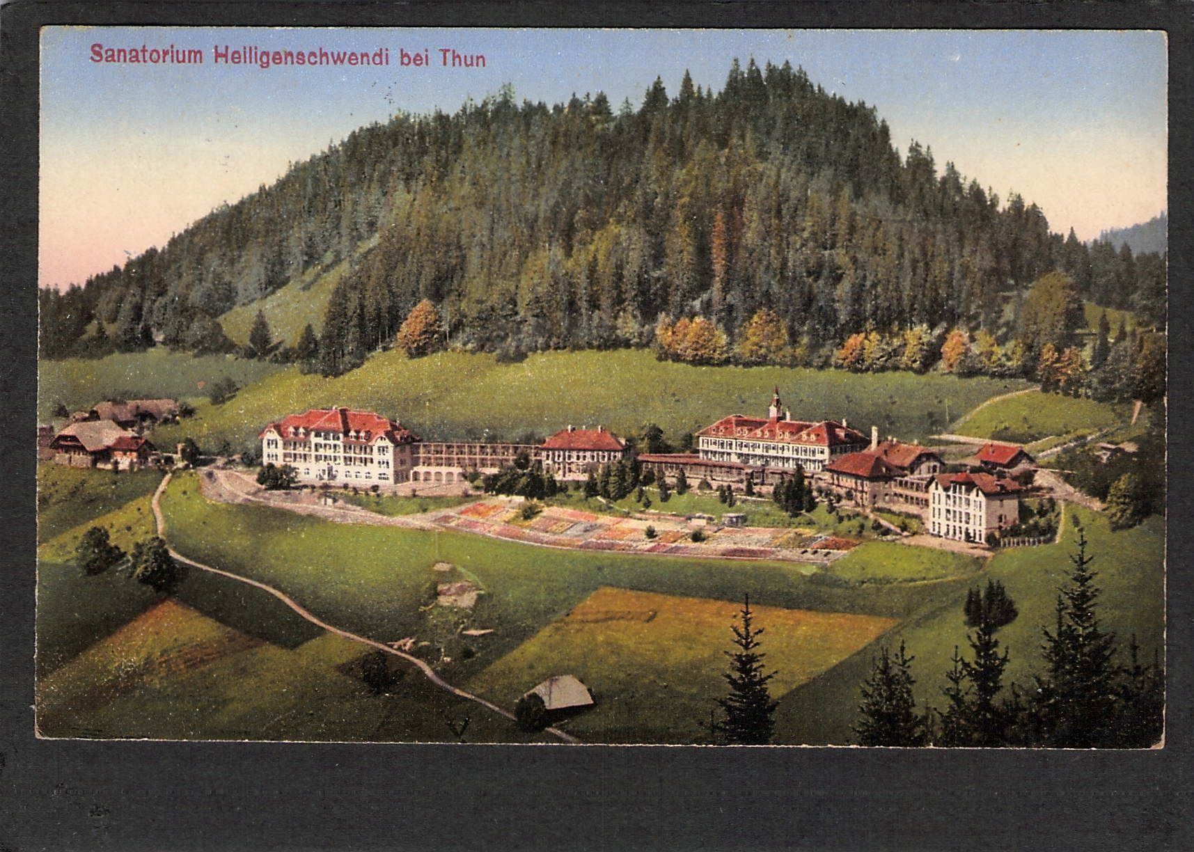 Ansichtskarten: AK× BE Thun , Sanatorium Heiligenschwend – Gebraucht aus Reichenburg von Pipo-67