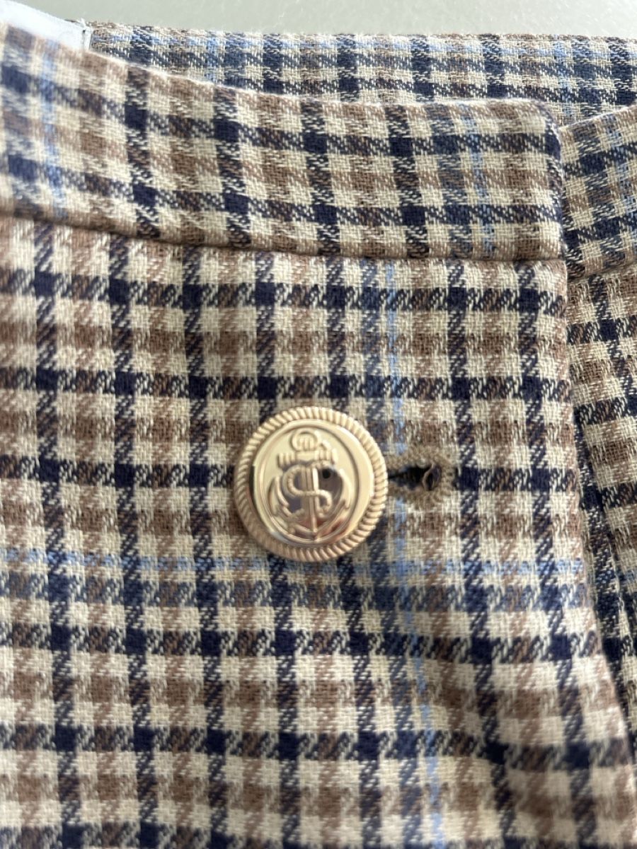 Röcke: Mini Skirt Checkered Pattern Gold Buttons Like New – Neu (gemäss Beschreibung) aus Bern von jos_xdf8 2