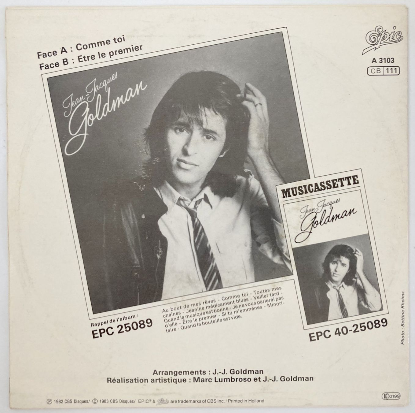 Schallplatten: JEAN-JACQUES GOLDMAN - COMME TOI – Gebraucht aus Bottens von hotter-than-hell 1