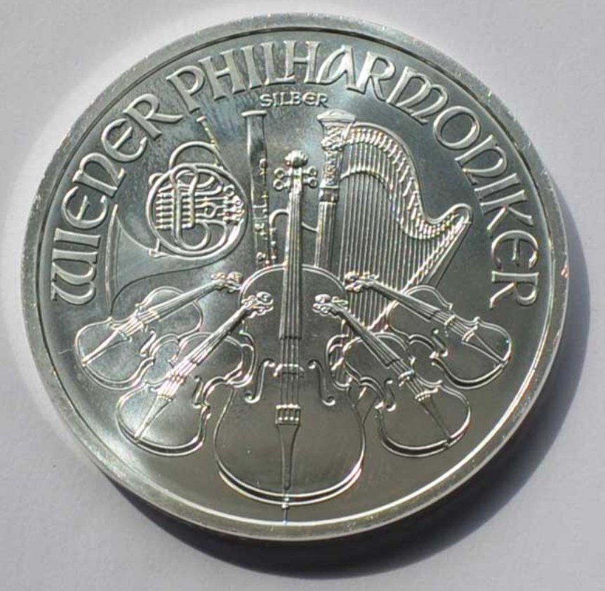 Tutti le monete: Box mit 20 Unzen Silber Wiener Philharmoniker – Nuovo e nell'imballaggio originale da Altnau venduto da Mx23 2