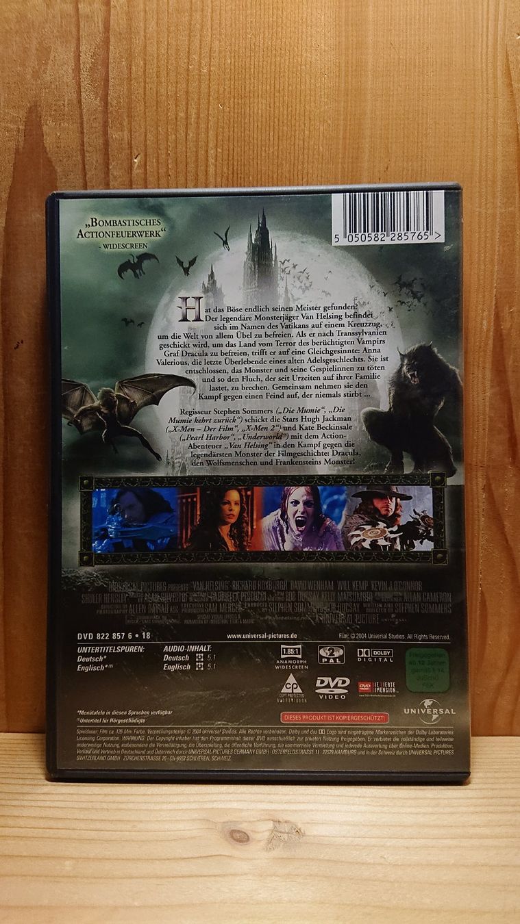 Tutti i DVDs: VAN HELSING DVD mit Hugh Jackman und Kate Beckinsale – Usato da Wilderswil venduto da Exebub 1