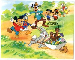 Block "Walt Disney. Micky Maus". Dominica.