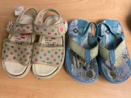 2 Paar Mädchen Sandalen/Flip Flops Gr.26Sommer