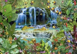Puzzle "Dschungel Wasserfall" 500 Teile