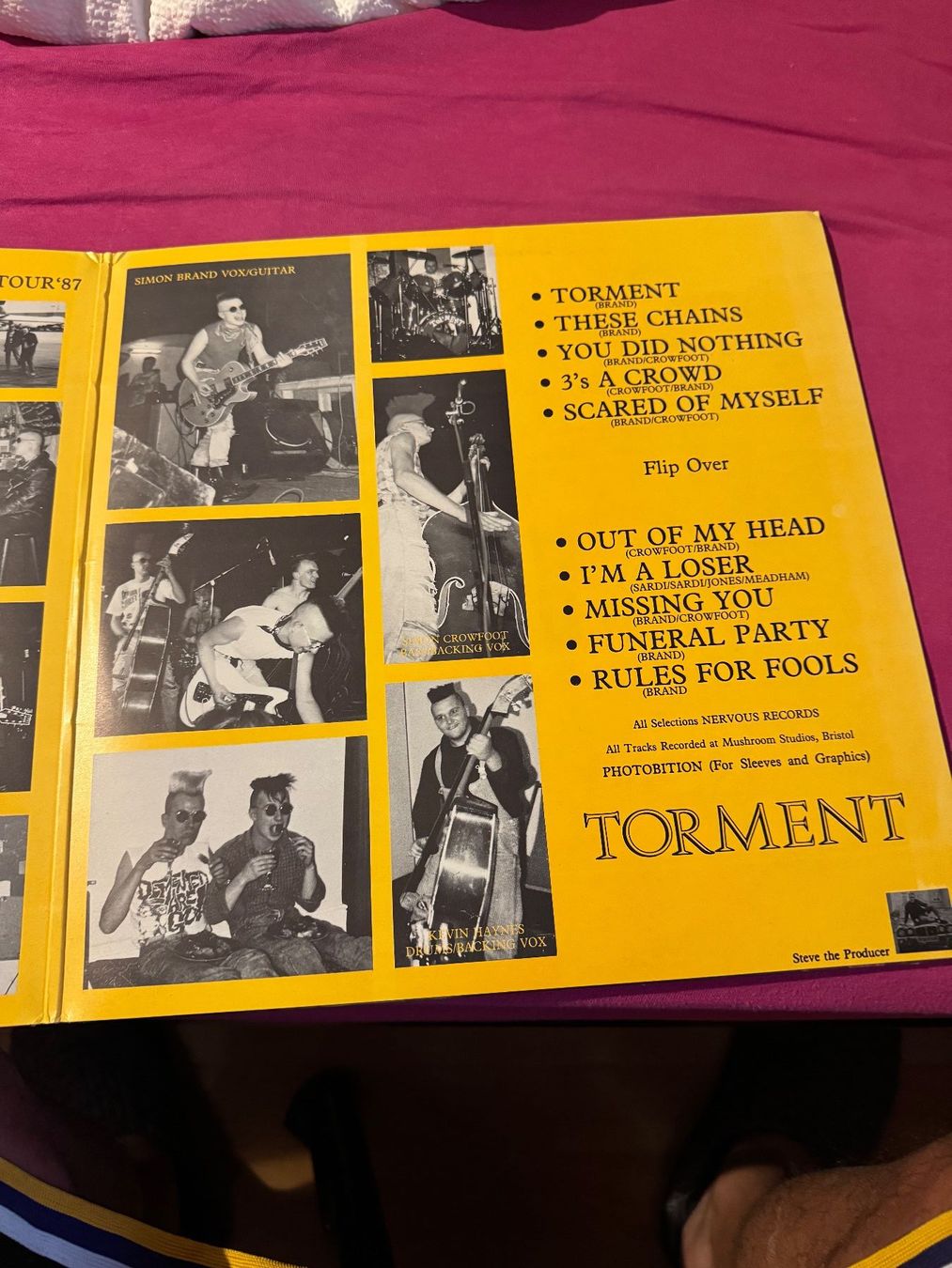 Vinyles: TORMENT -Threes A Crowd LP 1987 – D'occasion à Delémont par pinguino6 2