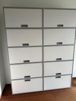 Lista Office Büroschrank, Metall, weiss/grau, robust