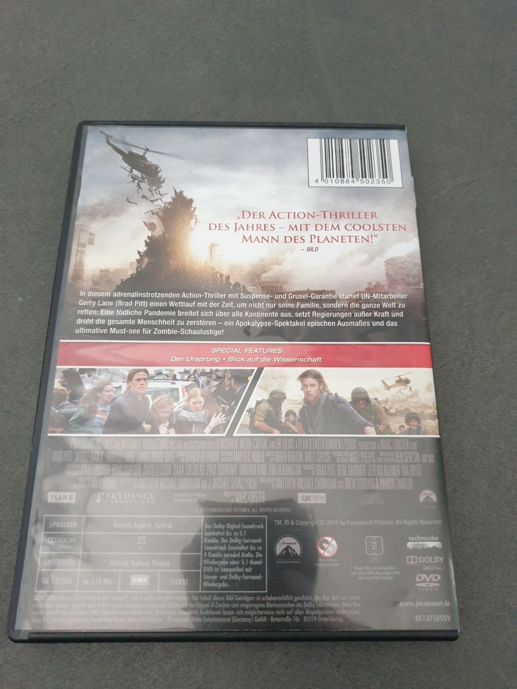 Alle DVDs: World War Z DVD mit Brad Pitt – Gebraucht aus Füllinsdorf von master_mind 1