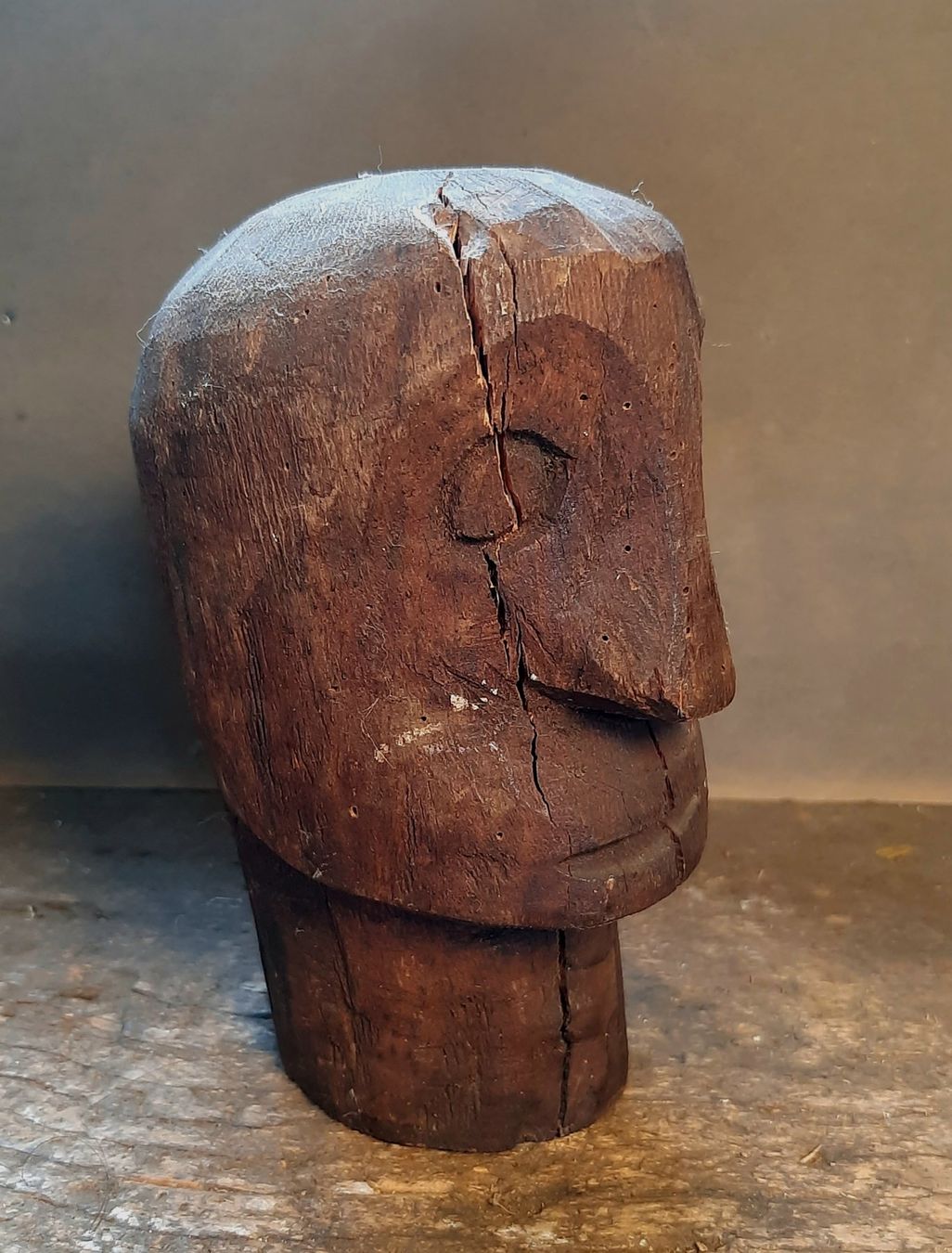Sculture & Statue: Antiker Holzkopf – Usato da Arbon venduto da torso444 1