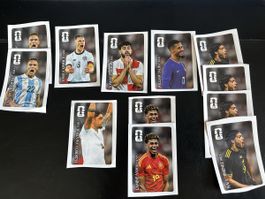 Fussball Coca Cola Stickers diverse Spieler