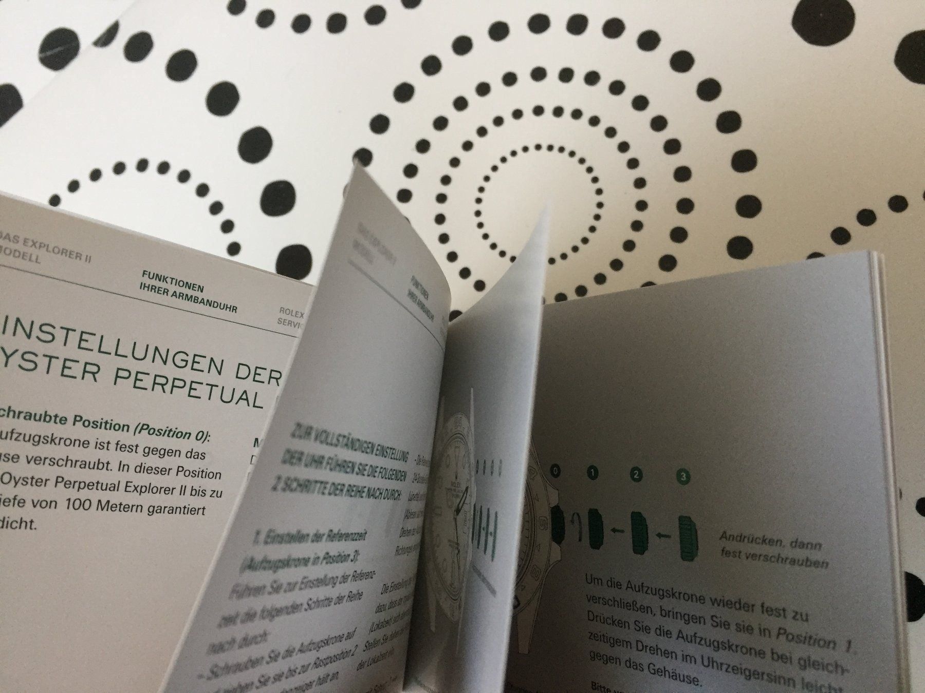 Documenti: ROLEX EXPLORER II - OPERATING INSTRUCTIONS - DE - NEW !!! – Nuovo (secondo la descrizione) da Epalinges venduto da dream-watch 3