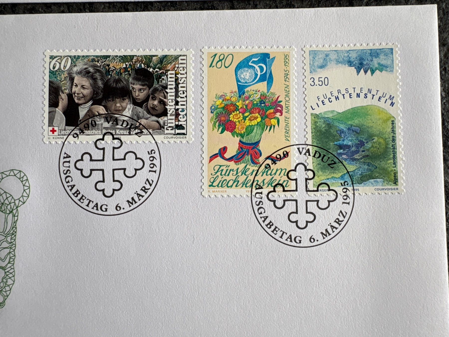 Tutti i francobolli: Briefmarken Liechtenstein Ersttagsbriefe Sammlung – Usato da Ibach venduto da lisch3 6