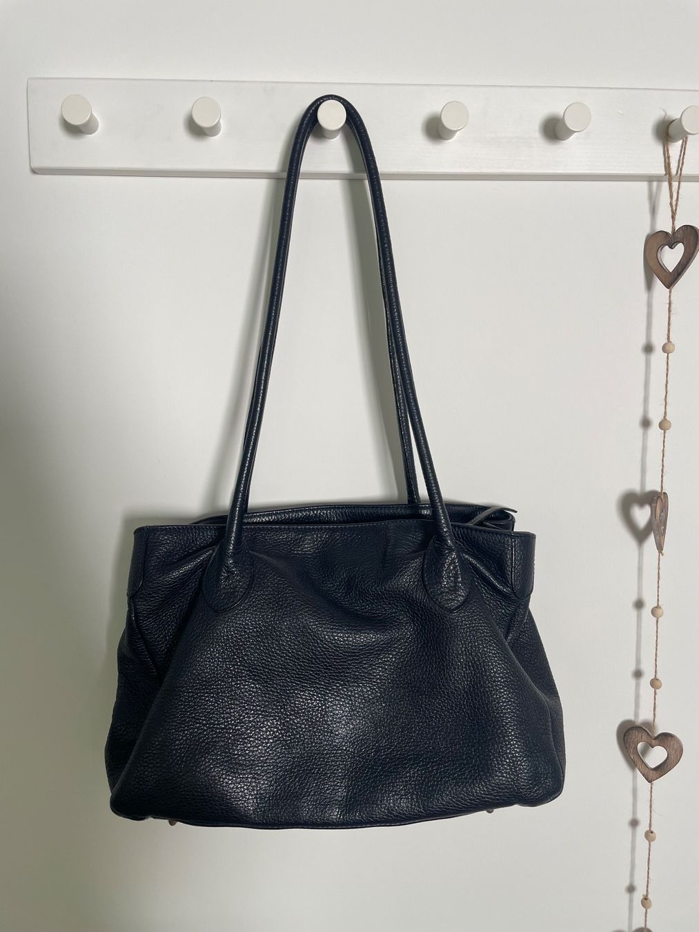 Borse da donna: Echtleder Schultertasche dunkelblau – Usato da Fällanden venduto da adi_r9xb