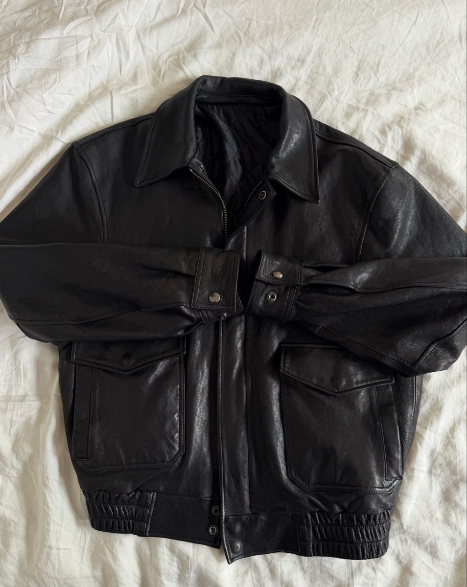 Giacche: Coor Black Lambskin Korean Leather Jacket – Usato da Uster venduto da b_b96 5