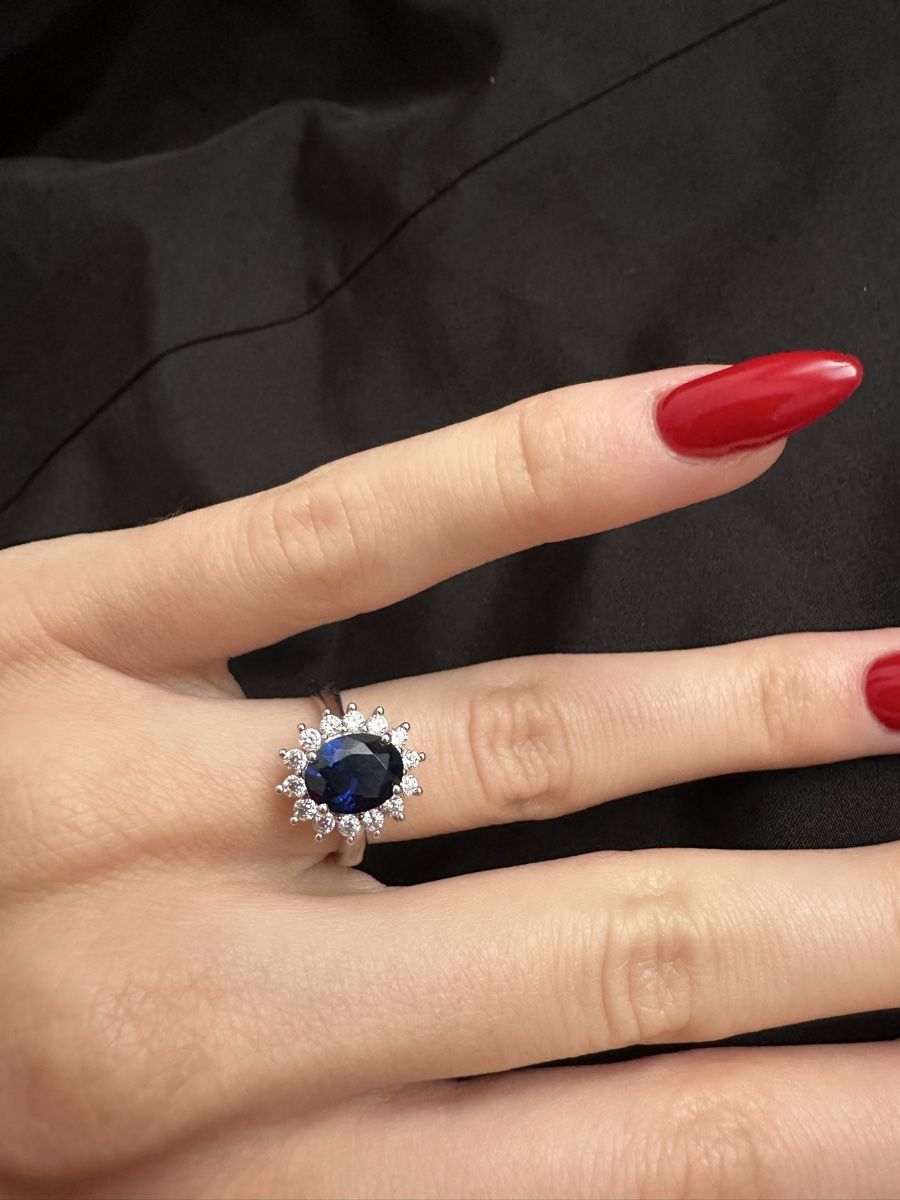 Anelli: Wunderschöner Ring mit blauem Stein – Nuovo (secondo la descrizione) da Luzern venduto da alb_g6yd 1