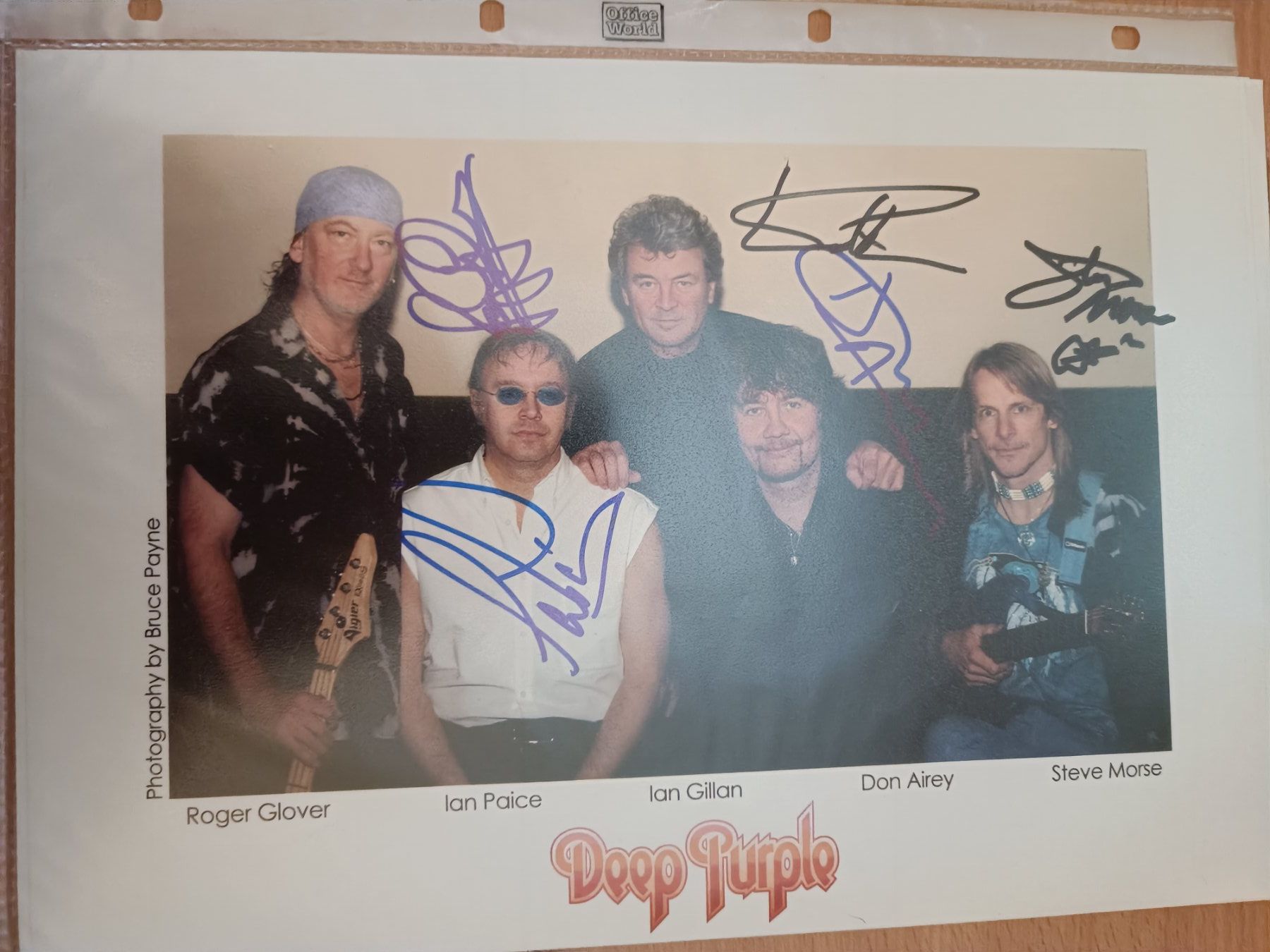 Autografi: Deep Purple - 20x30cm - persönlich gesammelt – Usato da Menziken venduto da Artographs