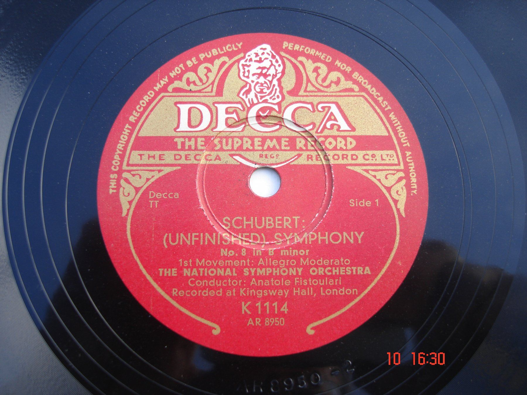 Dischi in vinile: Schellackplatten Schubert Symphony Nr.8 h-Moll Unvollendete – Usato da Aeschi SO venduto da abi1951