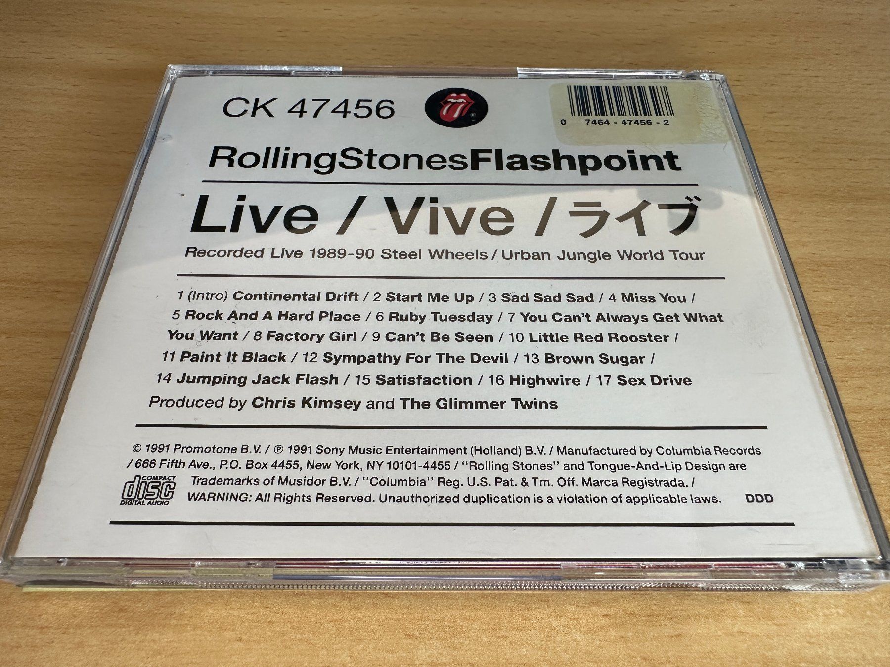 CD: RollingStones – Flashpoint – Usato da Rikon im Tösstal venduto da Alpenmutz 1