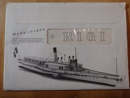 Modellbogen Raddampfer 'RIGI', 1985, vom Verkehrshaus Luzern