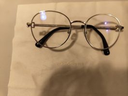 Longchamp Brille Metall, Topp Zustand! Silber/Schwarz