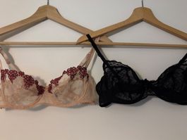 2 BHs Spitzen Balconette Rosa & Schwarz, Passionata, 85B