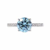 💎💥Solitär Diamant lab 2.32tcw💍VS2, 18K W-Gold Ring