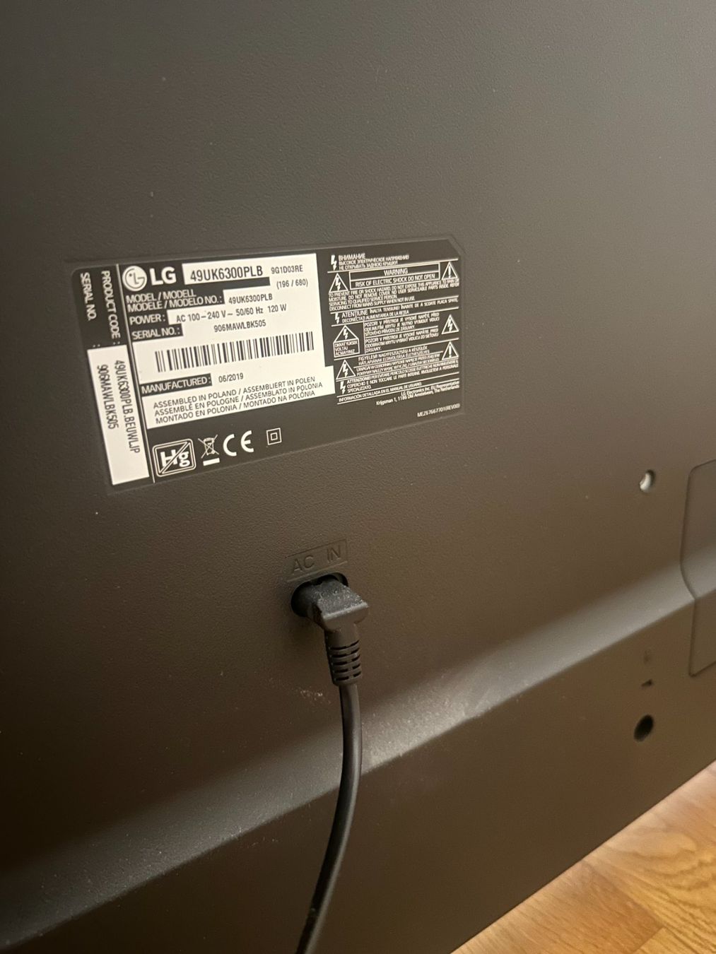 LG Televisori: Fernseher LG 49Zoll – Usato da Zürich venduto da Valtoni 1
