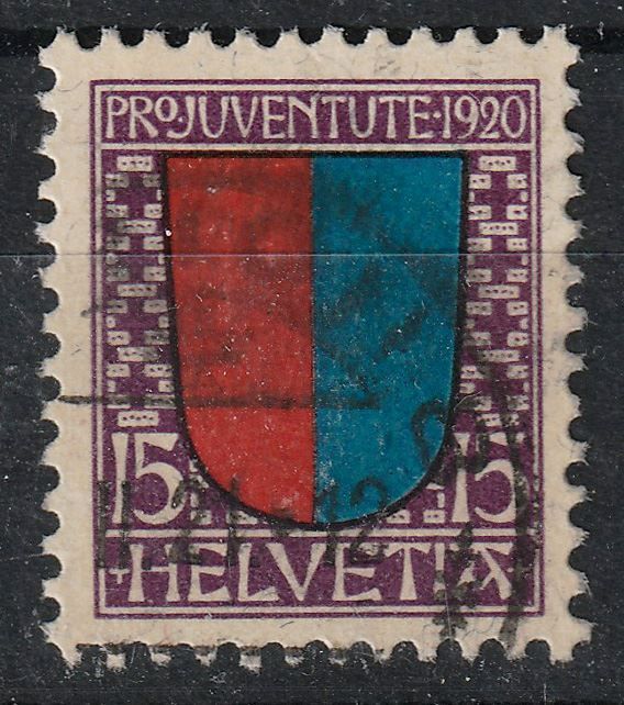 Tutti i francobolli: 1920 Pro Juventute J17 – Usato da Arlesheim venduto da gaugi43