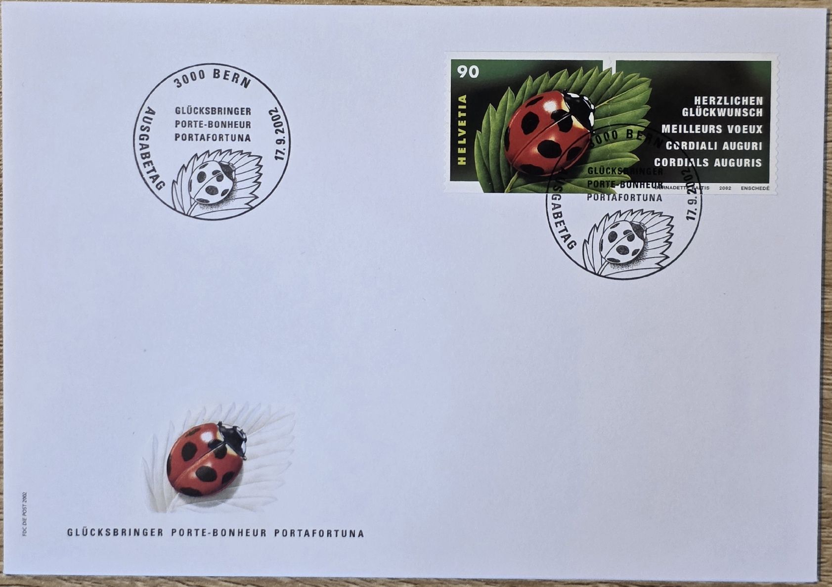 Tutti i francobolli: First Day FDC 2002 Coccinelle – Usato da Rohrbach venduto da lod_m58r